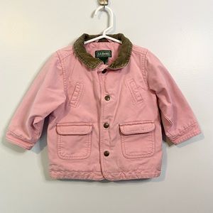 LL Bean jacket, pink.